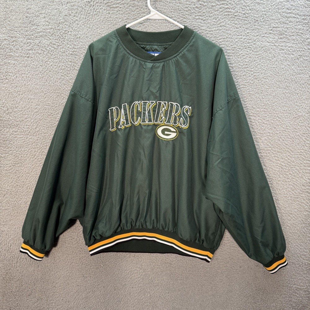 Vintage‎ Green Bay Packers Jacket Adult Extra Large Green Logo 7 Game Day 1990s